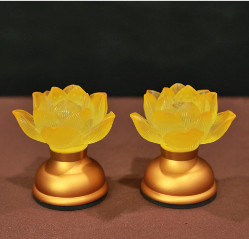 Đèn Thờ Hoa Sen Để Bàn Thờ Gia Tiên Cao Cấp